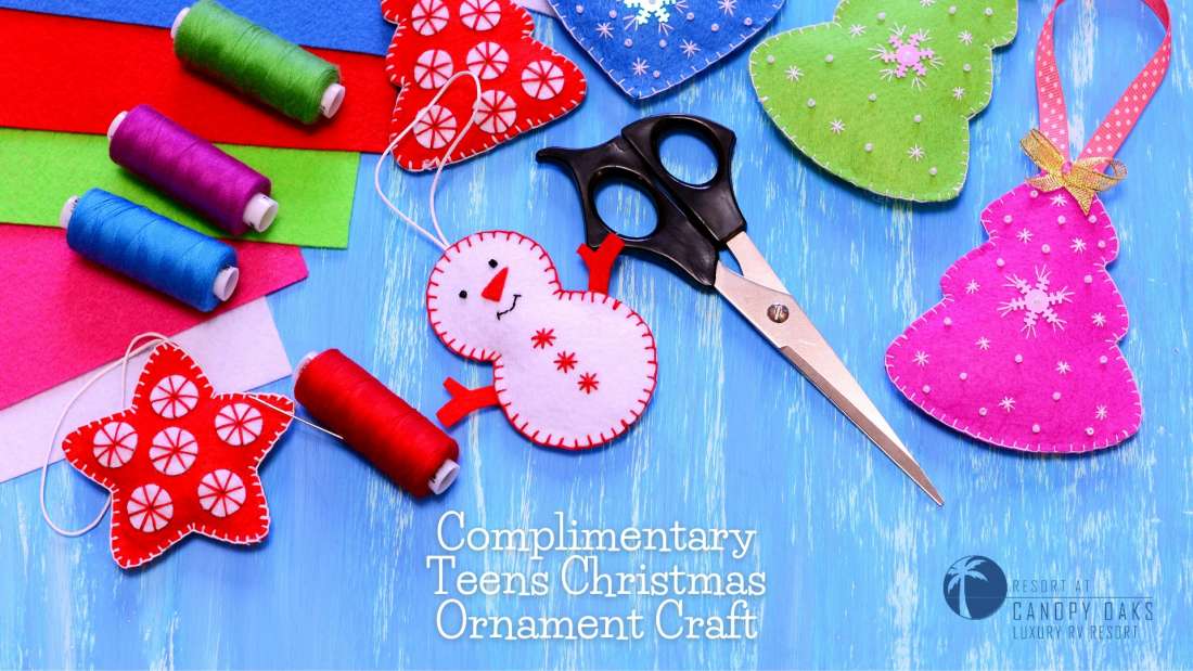 Complimentary Teens Christmas Ornament Craft