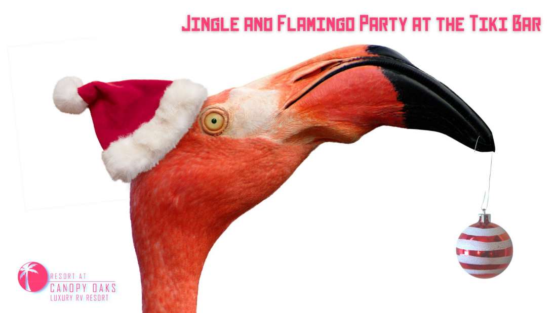 Jingle and Flamingo Party at the Tiki Bar
