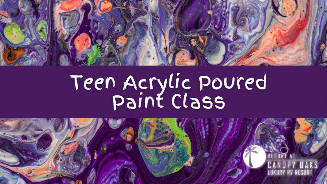 Teen Acrylic Poured Painting