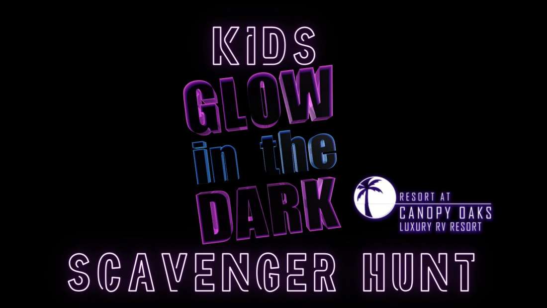Kid's Glow In The Dark Scavenger Hunt