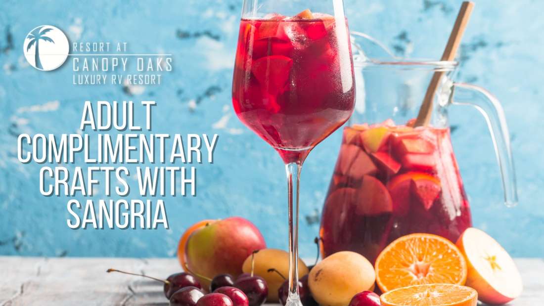 Adult Complimentary Crafts with Sangria!